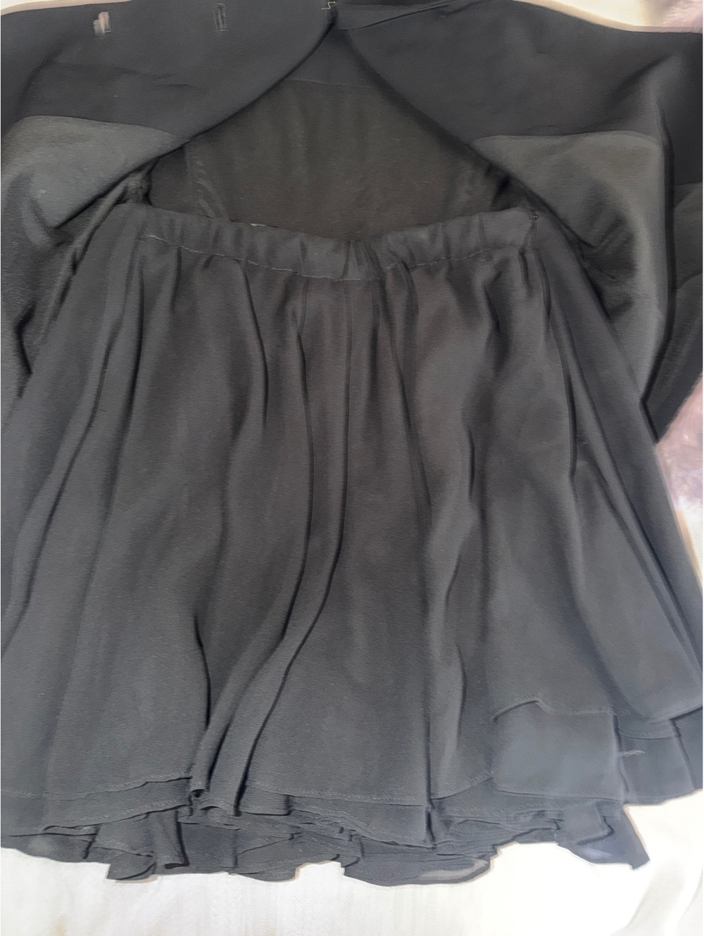 Amanda Uprichard Black Sleeveless Peplum Top with Gold Buttons Size XL - Picture 6 of 8